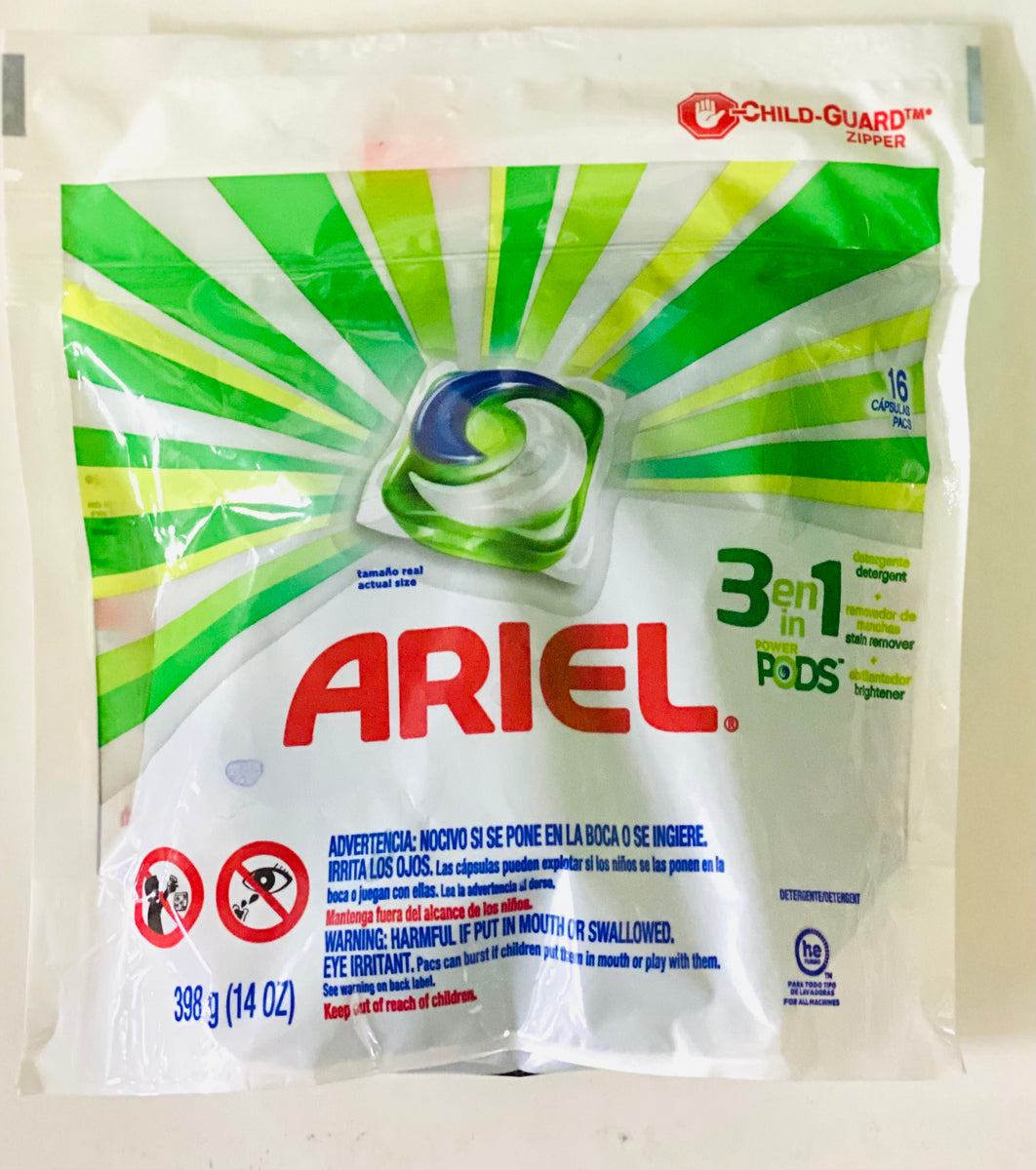 ARIEL LAUNDRY DETERGENT PODS (398 G, 16 CAPSULES) – Fedlin Limited