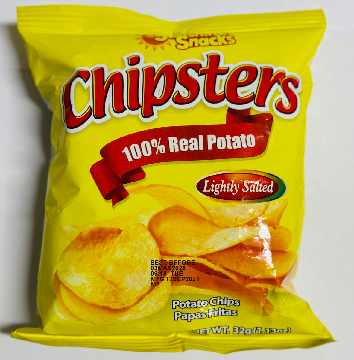 SUNSHINE SNACKS CHIPSTERS POTATO CHIPS (32 G) Fedlin Limited