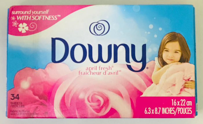 DOWNY DRYER SHEETS (APRIL FRESH, 34 UNITS)