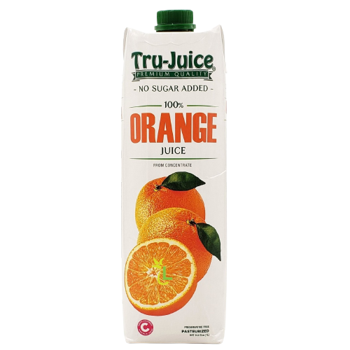 TRU JUICE JUICE DRINK (1 L, ASSORTED FLAVOURS, NO SUGAR ADDED) – Fedlin ...