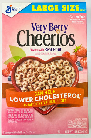 GENERAL MILLS CHEERIOS CEREAL (VERY BERRY, 411 G, 14.5 OZ)