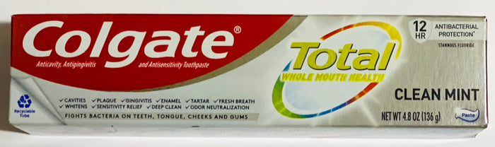 COLGATE TOTAL CLEAN MINT TOOTHPASTE (136 G)