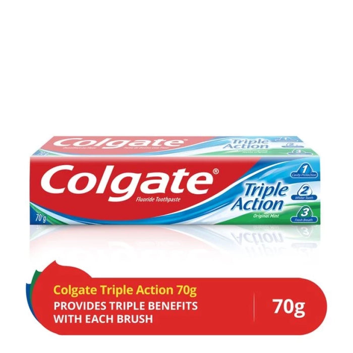 COLGATE TRIPLE ACTION TOOTHPASTE (70 G)