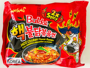 SAMYANG BULDAK RAMEN INSTANT NOODLES (HOT CHICKEN, SPICY 2X, 140 G)