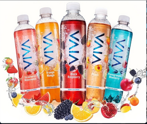 VIVA NATURALLY FLAVORED SPARKLING WATER (ASSORTED FLAVORS, CASE, 500 ML)