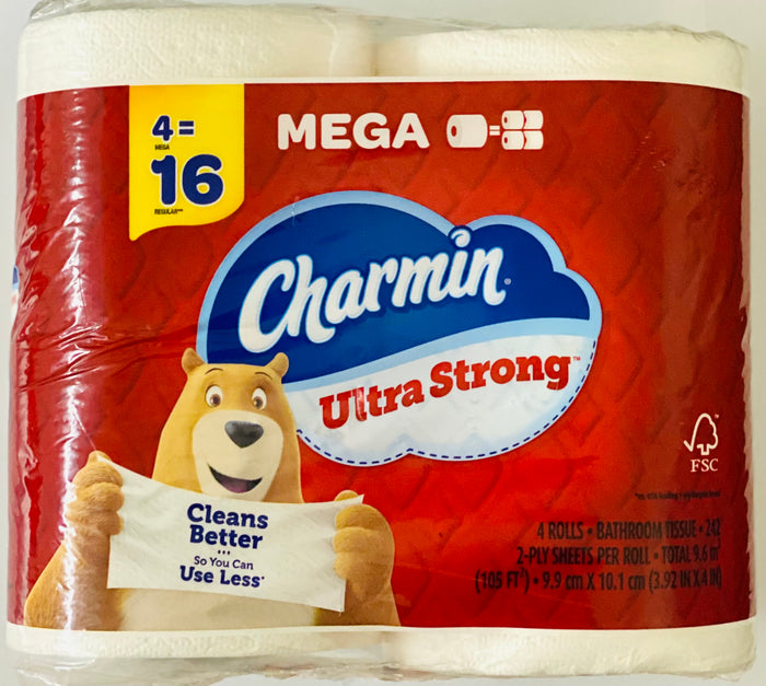 CHARMIN ULTRA STRONG BATHROOM TISSUE (4 UNITS)