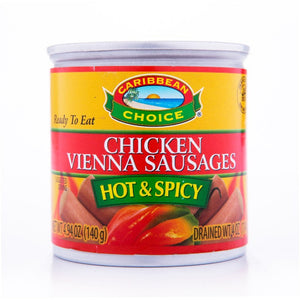 CARIBBEAN CHOICE CHICKEN VIENNA SAUSAGE (HOT & SPICY, 140 G)