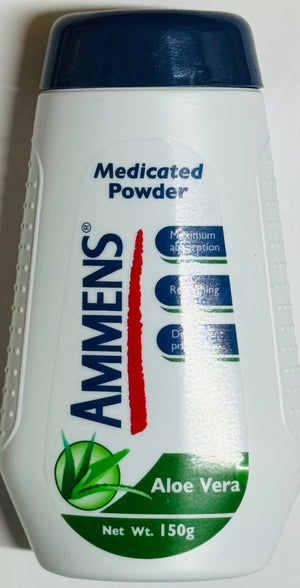 AMMENS MEDICATED POWDER (ALOE VERA, 150 G)