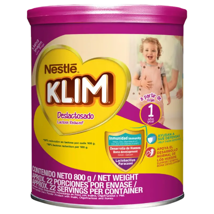 NESTLE KLIM 1 YEAR LACTOSE REDUCED INFANT FORMULA (800 G)