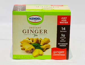 KENDEL INSTANT GINGER TEA UNSWEETENED (70 G, 14 UNITS)