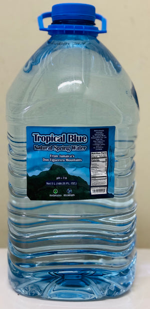TROPICAL BLUE BOTTLED DRINKING WATER (CASE, 4 UNITS, 5 L)