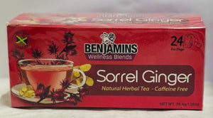 BENJAMINS SORREL GINGER TEA (24 UNITS, 38.4 G)