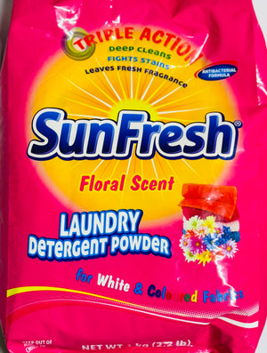 SUNFRESH LAUNDRY DETERGENT (1 KG, FLORAL SCENT)