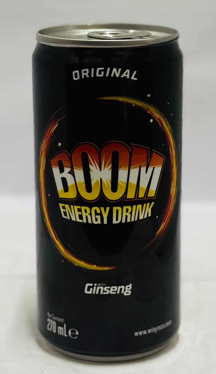 BOOM ENERGY DRINK W/ GINSENG (CAN, 270 ML)