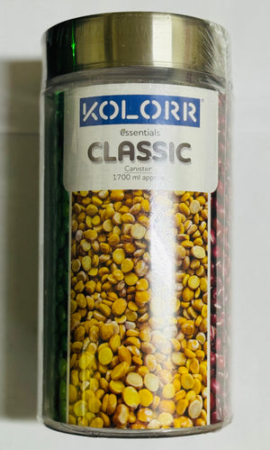 KOLORR CLASSIC FOOD CONTAINER (COOKIES / PASTA / GRAINS / OATS, STORAGE CAPACITY 1700 ML)