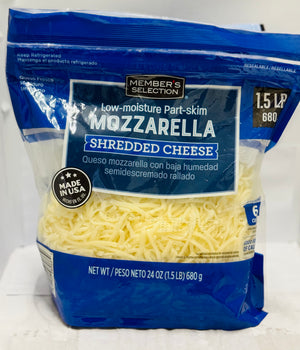 MEMBERS SELECTION SHREDDED CHEESE (LOW MOISTURE PART SKIM MOZZARELLA, 1.5 LBS)