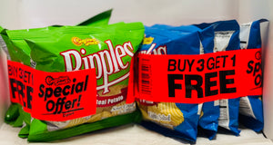 RIPPLES POTATO CHIPS (23 G / UNIT, LIMITED TIME BANDED OFFER, BUY 3 GET 1 FREE)