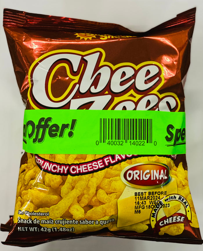 SUNSHINE SNACKS CHEE ZEES (42 G / UNIT, 4 UNITS, BUY 3 GET 1 FREE)