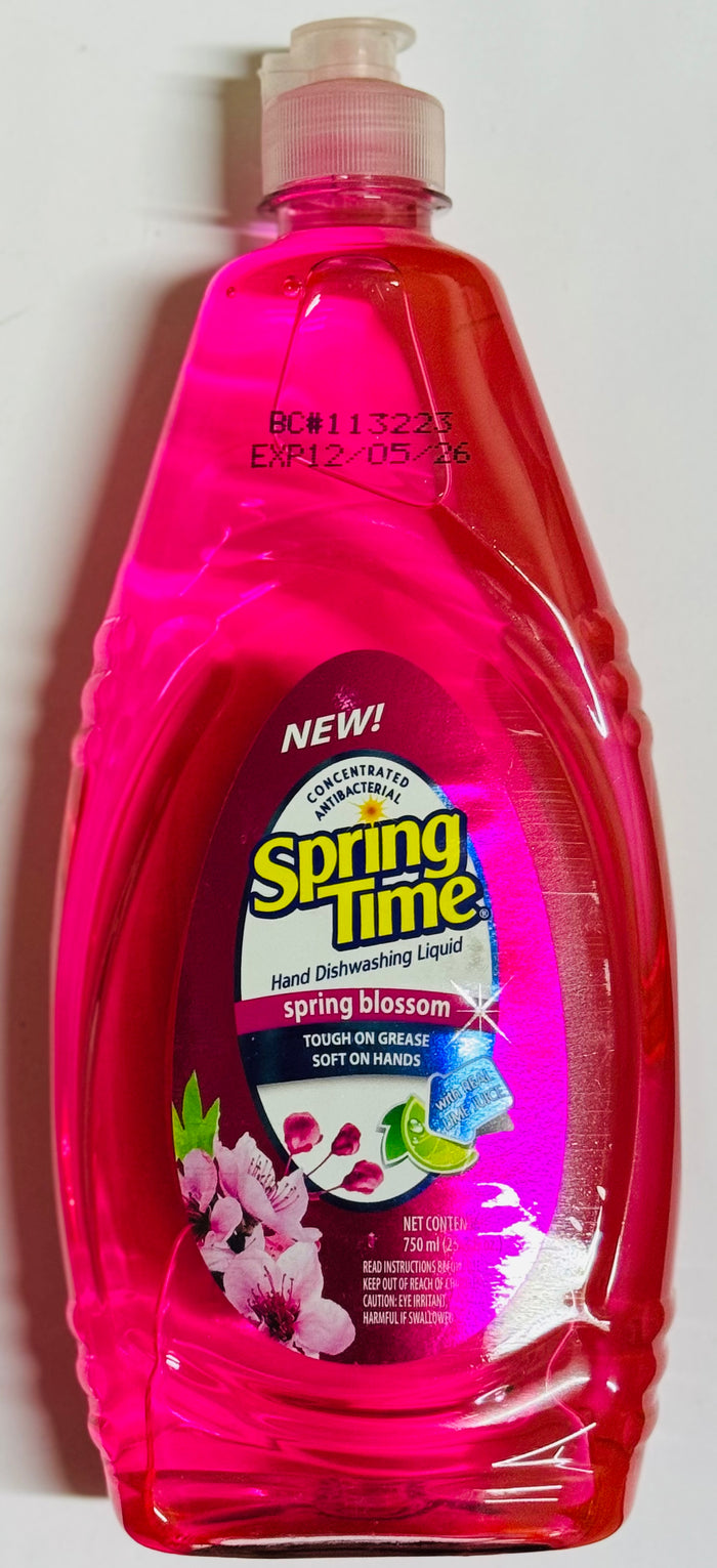 SPRING TIME DISHWASHING LIQUID DETERGENT (750 ML, SPRING BLOSSOM)