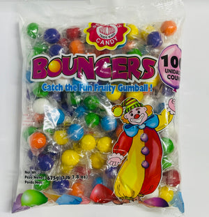 PEREIRA’S CANDY BOUNCERS GUM BALL (1 LBS, 100 UNITS)