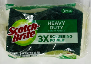 SCOTCH BRITE HEAVY DUTY SCRUBBING SPONGES (2 UNITS)