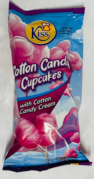 KISS COTTON CANDY CUP CAKES WITH COTTON CANDY CREAM (60 G)