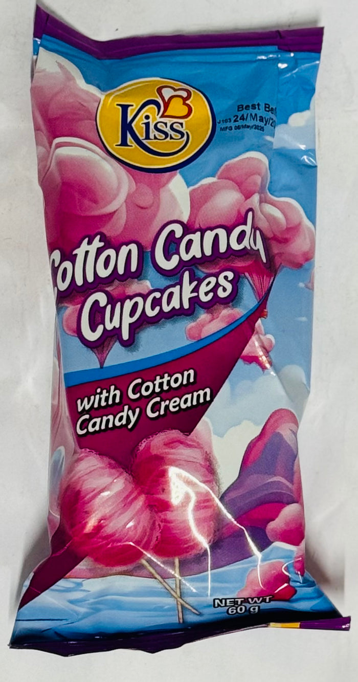 KISS COTTON CANDY CUP CAKES WITH COTTON CANDY CREAM (60 G)