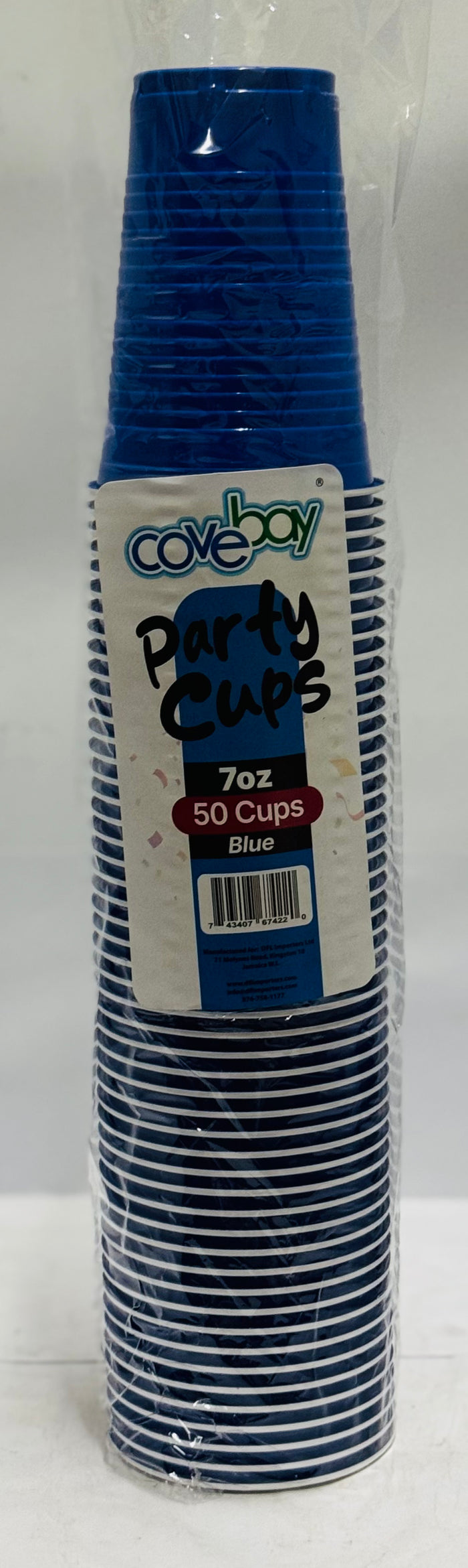 COVE BAY PARTY CUPS (50 UNITS, 7 OZ)