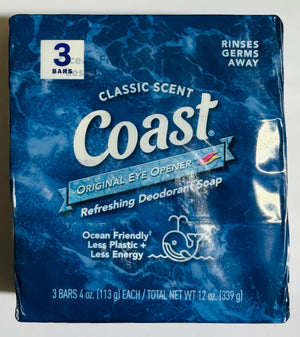 COAST BATHING SOAP BARS (3 UNITS, 339 G, CLASSIC SCENT)