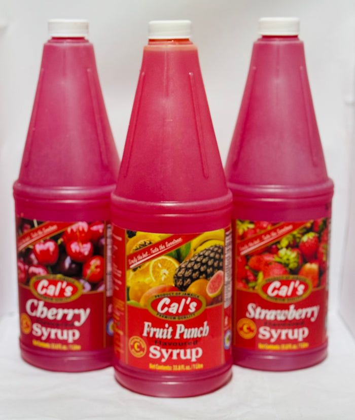 CAL’S SYRUP (ASSORTED FLAVOURS, 1 L)