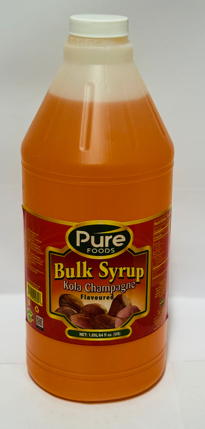 PURE FOODS BULK SYRUP (KOLA CHAMPAGNE, 1.89 L)