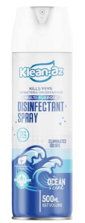 KLEAN-AZ DISINFECTANT SPRAY (OCEAN, 500 ML)