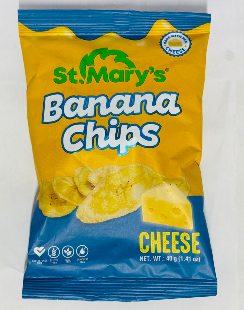 ST. MARY’S BANANA CHIPS W/ CHEDDAR CHEESE (40 G) – Fedlin Limited
