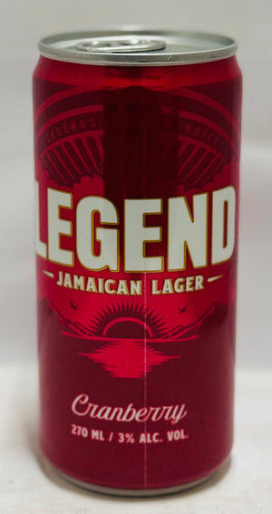 LEGEND JAMAICAN LAGER (CRANBERRY, 270 ML)