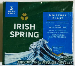 IRISH SPRING BAR SOAP (3 UNITS, 314.4 G)