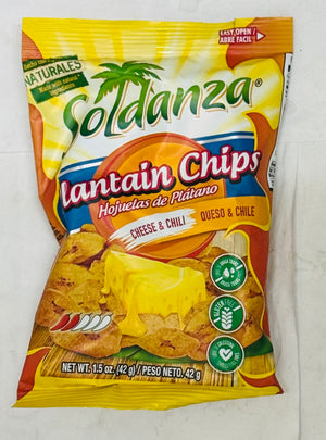 SOLDANZA PLANTAIN CHIPS (CHEESE & CHILI, 42 G)