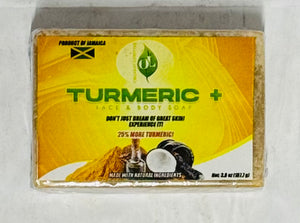 TUMERIC FACE & BODY SOAP (107.7 G, JAMAICAN MANUFACTURER)