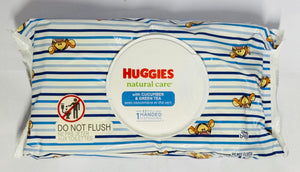 HUGGIES NATURAL CARE WIPES W/ CUCUMBER & GREEN TEA (48 UNITS)