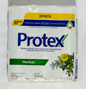 PROTEX BAR SOAP (3 UNITS, HERBAL, 11.06 OZ)