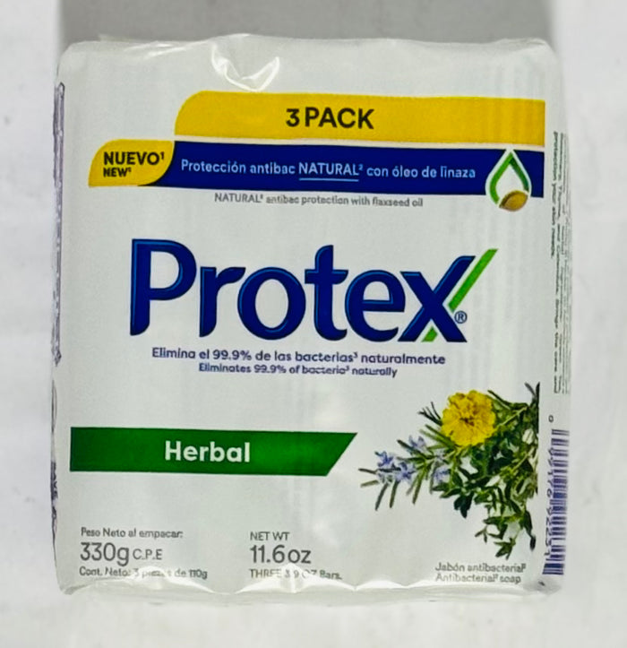 PROTEX BAR SOAP (3 UNITS, HERBAL, 11.06 OZ)