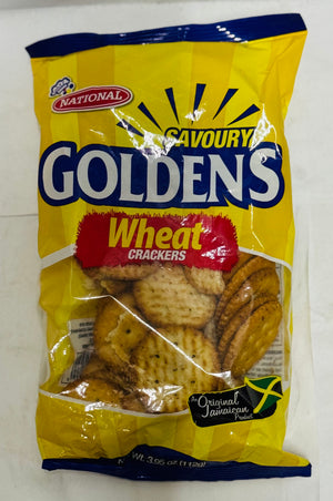 NATIONAL SAVOURY GOLDENS WHEAT CRACKERS (112 G)