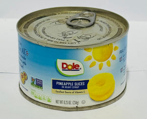 DOLE PINEAPPLE SLICES IN HEAVY SYRUP (234 G)