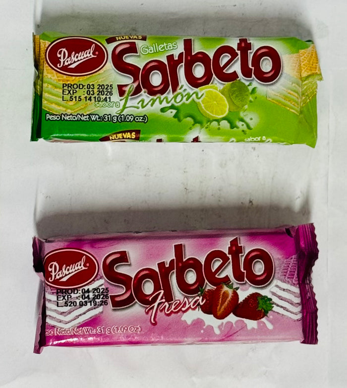 PASCUAL SORBETO WAFERS (ASSORTED FLAVORS, 1 UNIT, 31 G)