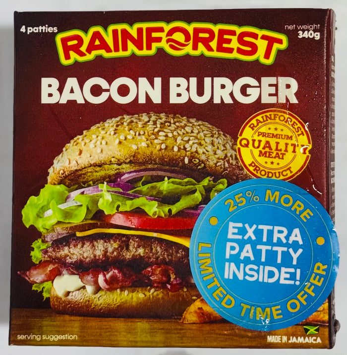 RAINFOREST BACON BURGER (340 G, 4 UNITS)