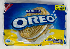 NABISCO OREOS (VANILLA, 12 UNITS W/ 4 COOKIES EACH, 432 G)