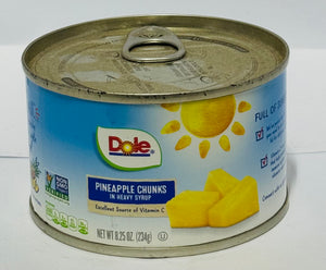 DOLE PINEAPPLE CHUNKS IN HEAVY SYRUP (234 G)