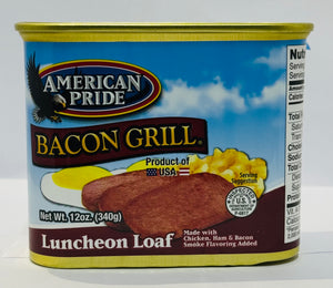 AMERICAN PRIDE BACON GRILL LUNCHEON LOAF (340 G)