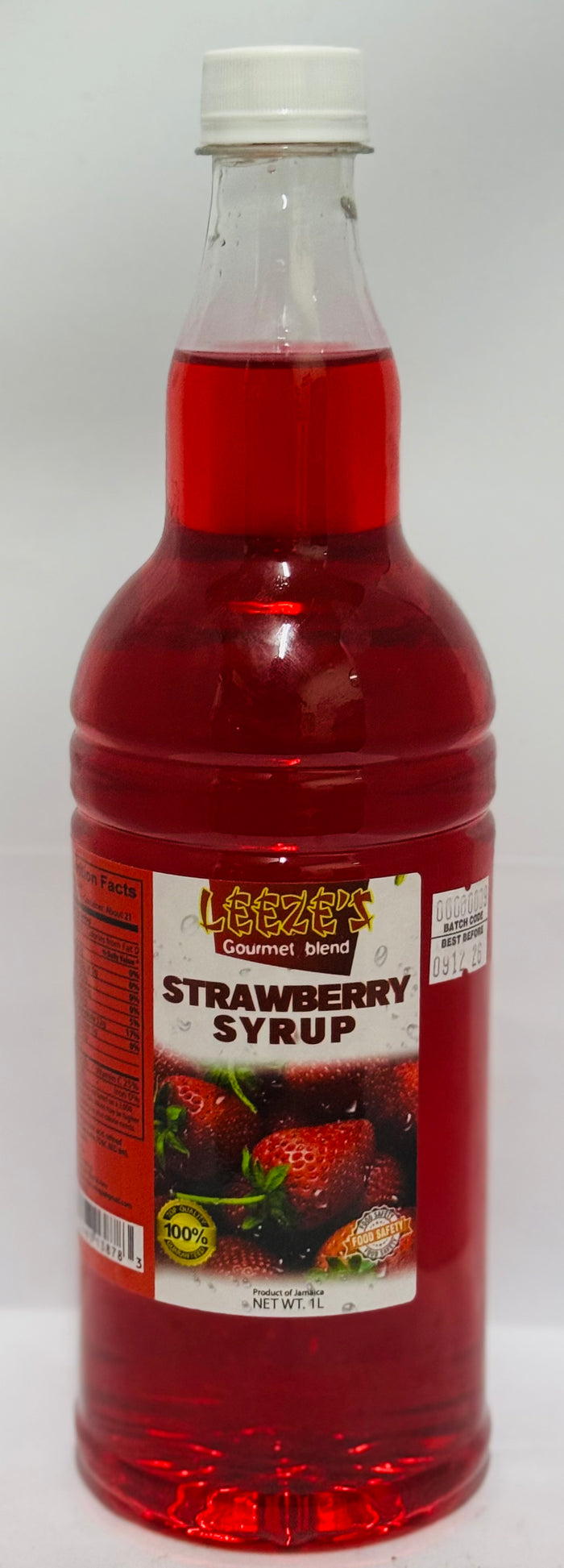 LEEZE’S STRAWBERRY SYRUP (1 L)