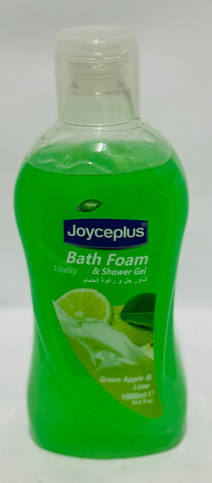 JOYCEPLUS BATH FOAM & SHOWER GEL (GREEN APPLE & LIME, 1000 ML)