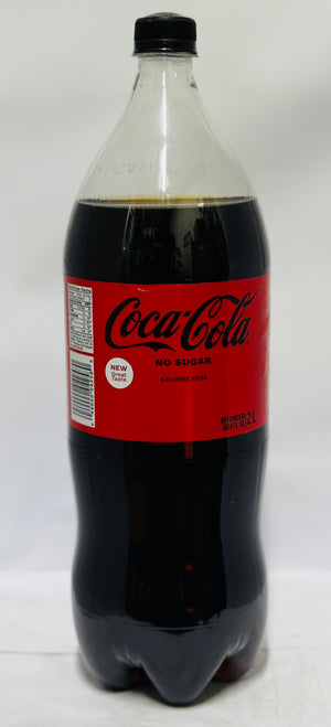 COCA COLA SOFT DRINK (2 L, NO SUGAR)